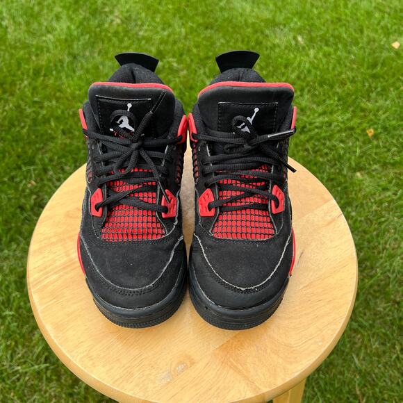 Nike Air Jordan 4 Retro GS Red Thunder Men\'s Shoes - Size 5 - Ships Now main image 6